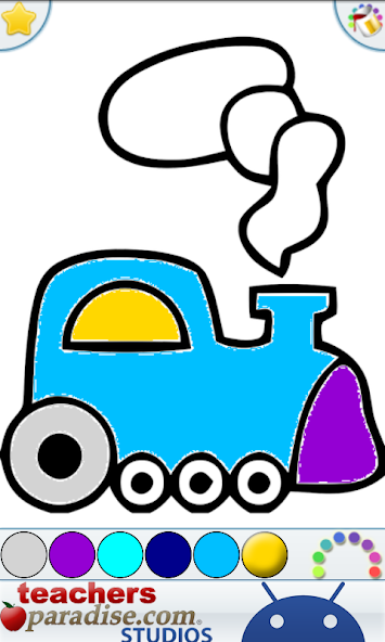 Kids Finger Painting Coloring screenshot 2