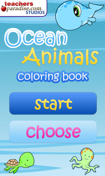 Ocean Animals Coloring Book