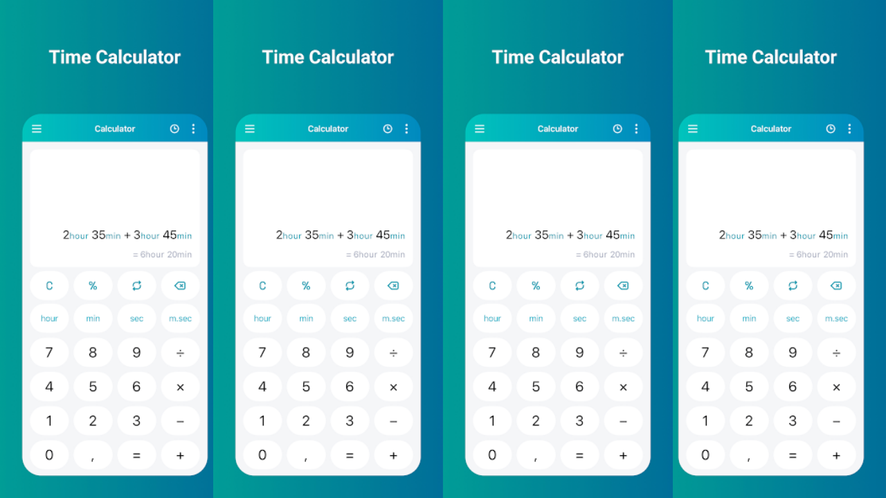 TimeCalc: Time Calculator screenshot 1