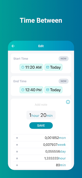 TimeCalc: Time Calculator screenshot 2