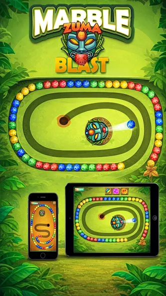Marble Zuma Blast gameplay screenshot 1