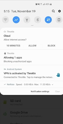 Throttle: Lite Firewall 1.6 screenshot 3