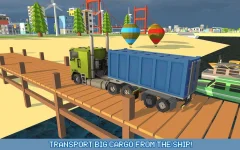 Blocky Truck Driver: City Transport Screenshot 2