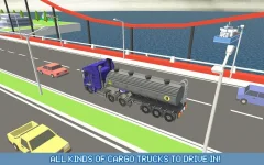 Blocky Truck Driver: City Transport Screenshot 4