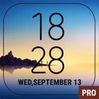 Galaxy Note8 Digital Clock Widget Pro