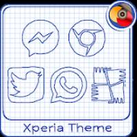 Sheet of notebook | Xperia™ Theme + icons 3.0.001