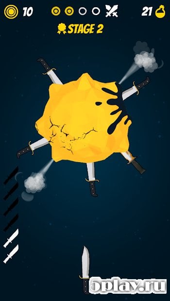 Knife Hit Planet Dash : Flip attack
