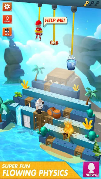 Rope Cut Rescue Hero screenshot 4