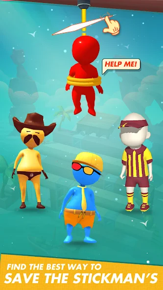 Rope Cut Rescue Hero screenshot 5