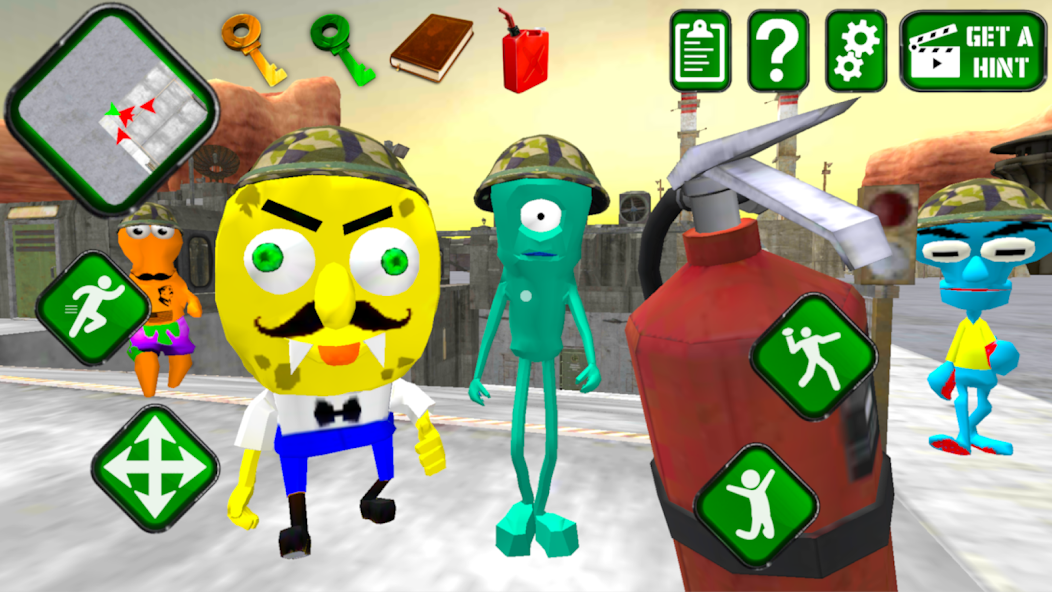 Sponge Area 51. Neighbor Escape screenshot 2