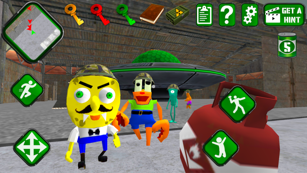 Sponge Area 51. Neighbor Escape Screenshot 3