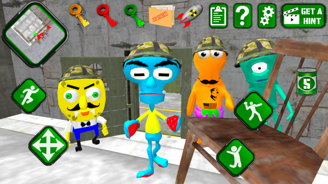 Sponge Area 51. Neighbor Escape Screenshot 4