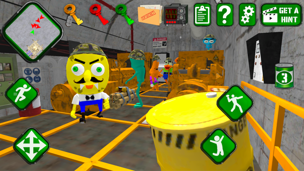 Sponge Area 51. Neighbor Escape Screenshot 5
