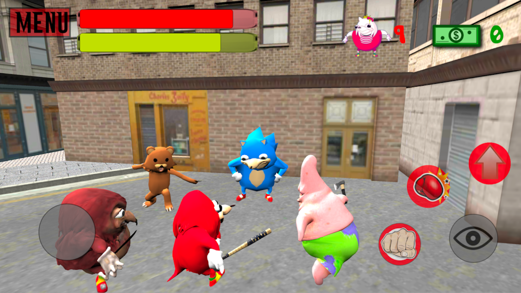 Ugandan Simulator. Knuckles Survival screenshot 2
