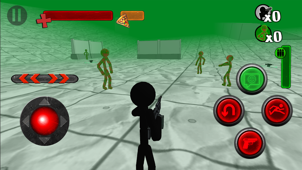Stickman Killing Zombie 3D