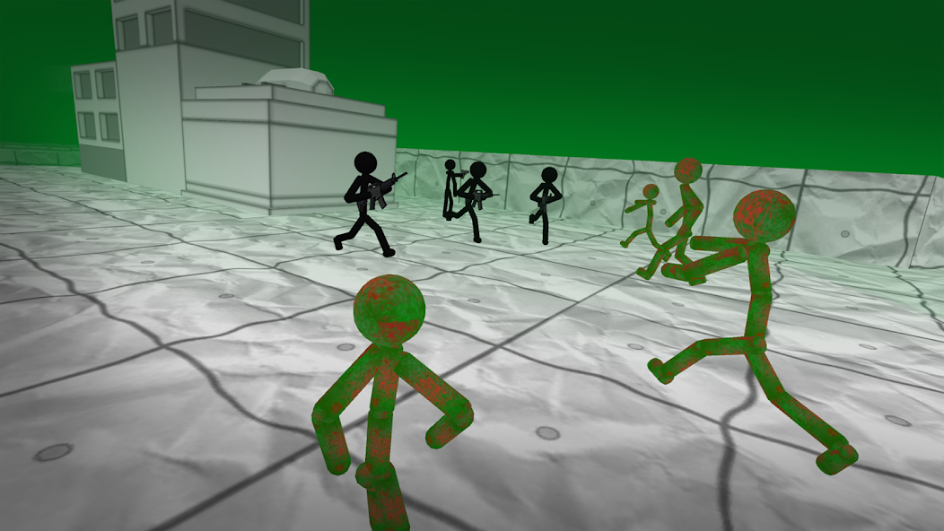 Stickman Killing Zombie 3D screenshot 2