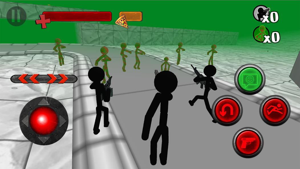 Stickman Killing Zombie 3D screenshot 3