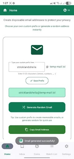 Temp Mail screenshot 1