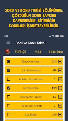 LGS 2022 Konu Takibi ve Widget PRO 4500 Soru screenshot 2