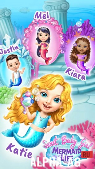 Mod Sweet Baby Girl Mermaid Life screenshot 2