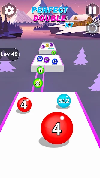 Color Ball Run Number Merge screenshot 1