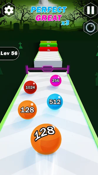 Color Ball Run Number Merge screenshot 3