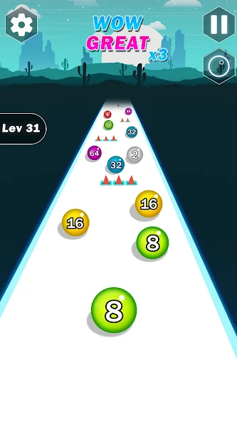 Color Ball Run Number Merge screenshot 4