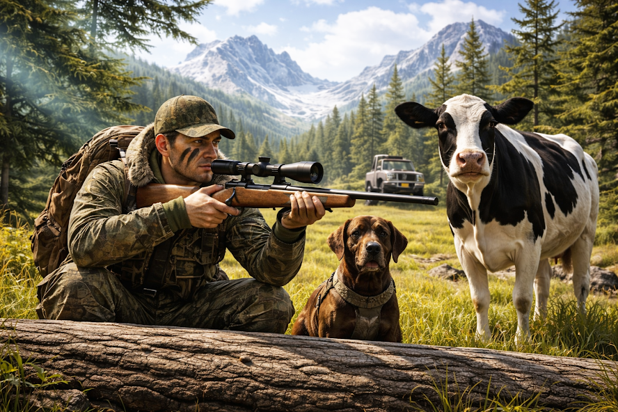 Jungle Cow Hunt screenshot 2