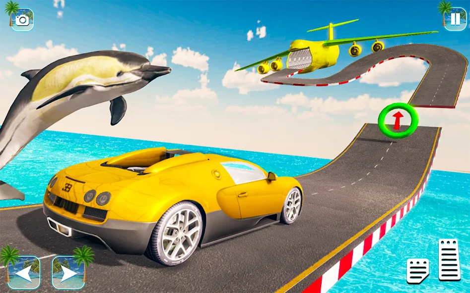 Ramp Car Stunts - Beach Racing screenshot 5