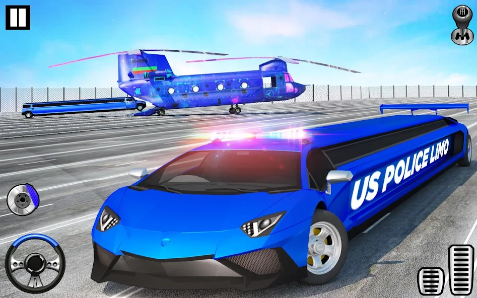 US Police Limo Transporter Truck 2020 game image 2