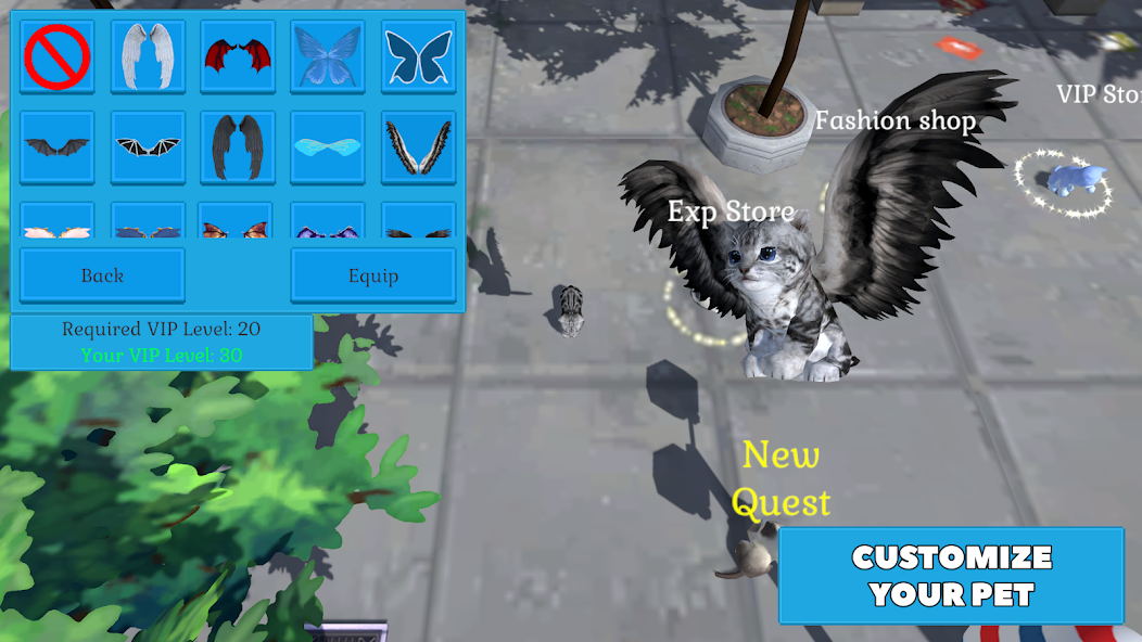 Cute Pocket Cat And Puppy 3D screenshot 5