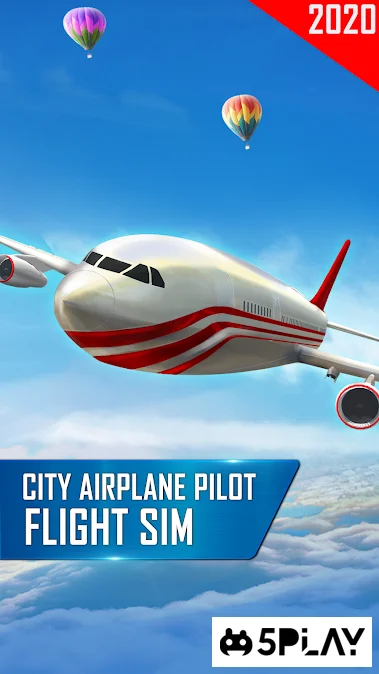 City Airplane Pilot Flight Sim