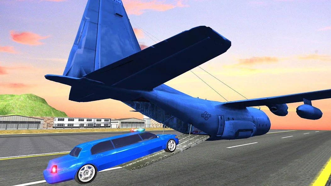 US Police Limo Car Transporter Game screenshot 3
