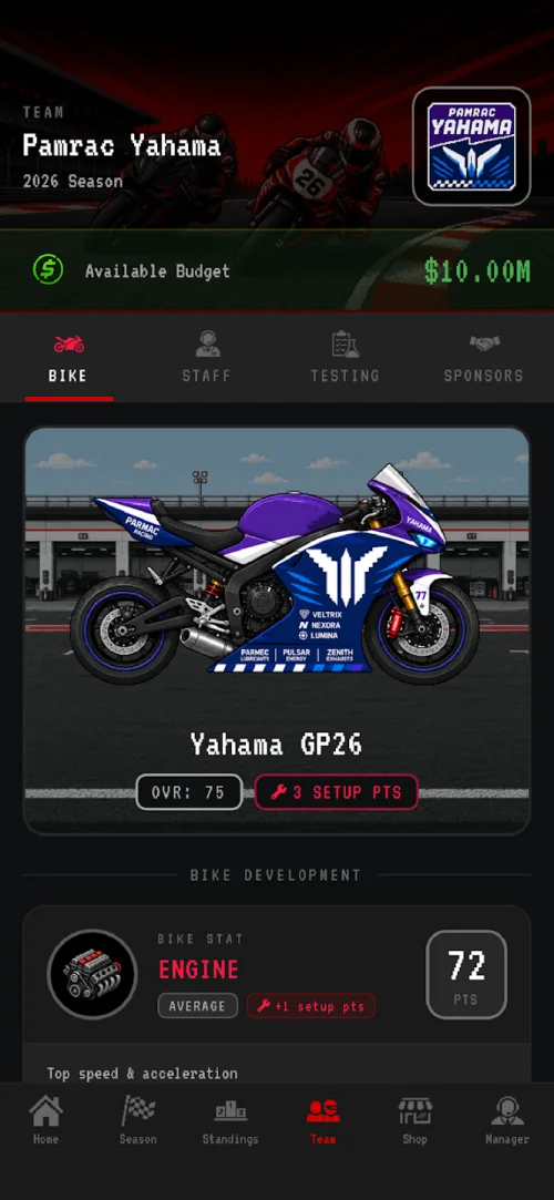 Moto Racing Manager GP screenshot 5