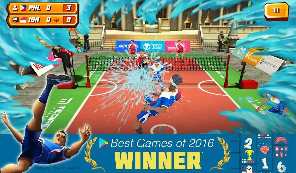 Roll Spike Sepak Takraw screenshot 1