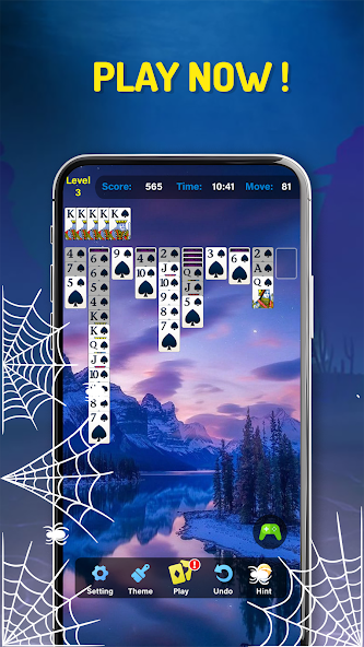Spider Solitaire Classic Card Game screenshot 2