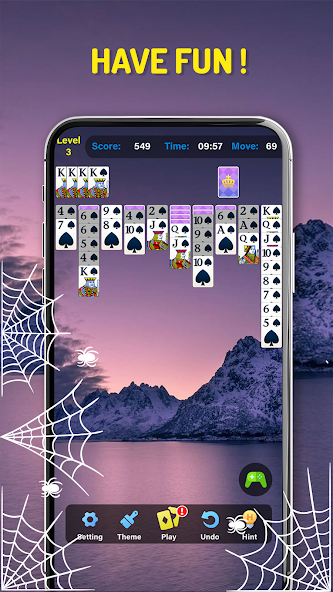 Spider Solitaire Classic Card Game screenshot 4