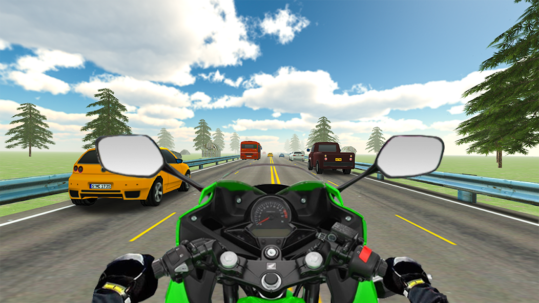 VR Highway Traffic Bike Racer screenshot 1