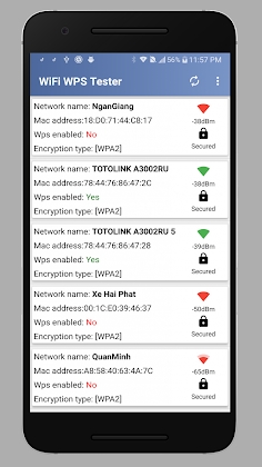 WPS WPA Tester WiFi WPS Connect, Recovery 1.0.5 screenshot 2