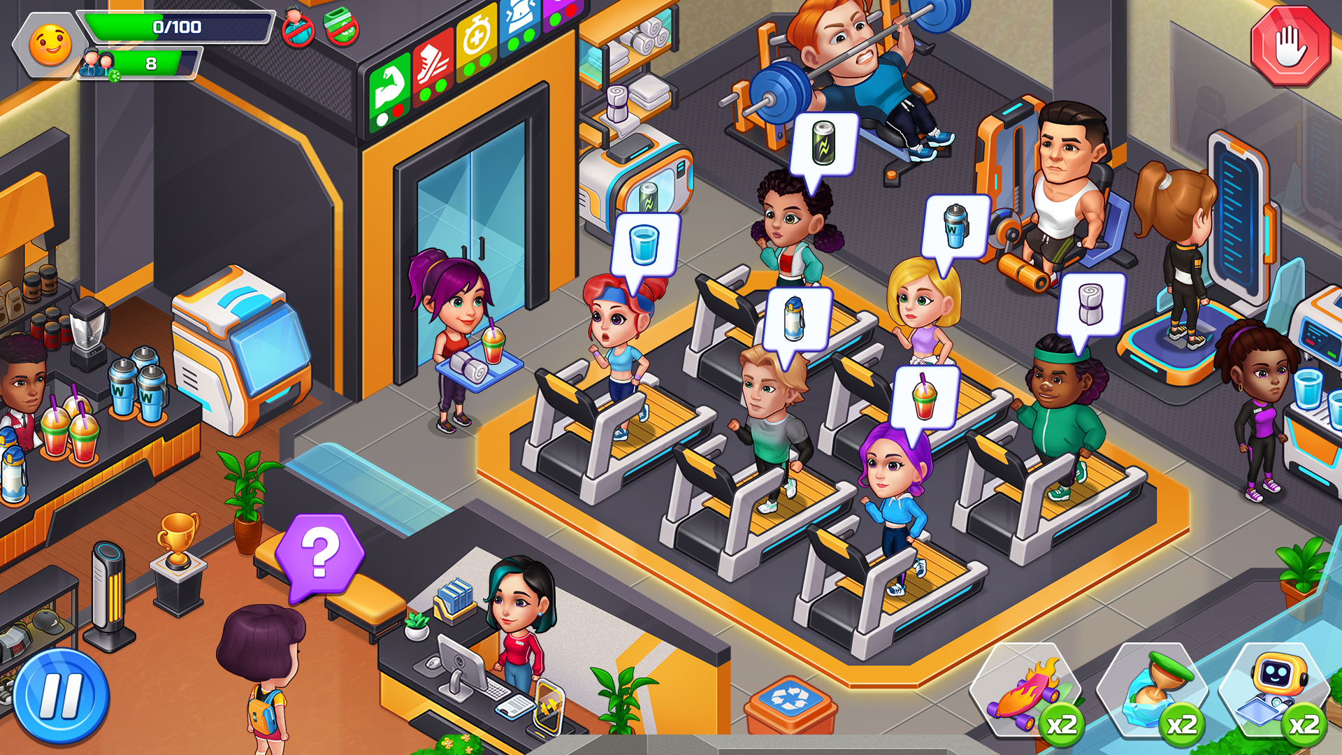 Happy Fitness: Gym Game screenshot 1