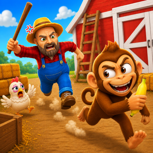 Cheeky Monkey: Farm Pranks screenshot 1