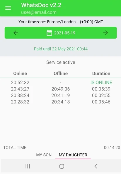LastSeenOn Screenshot 2