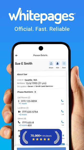 Whitepages screenshot 1