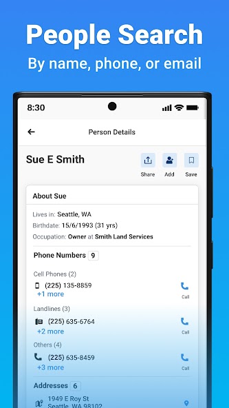 Whitepages screenshot 2