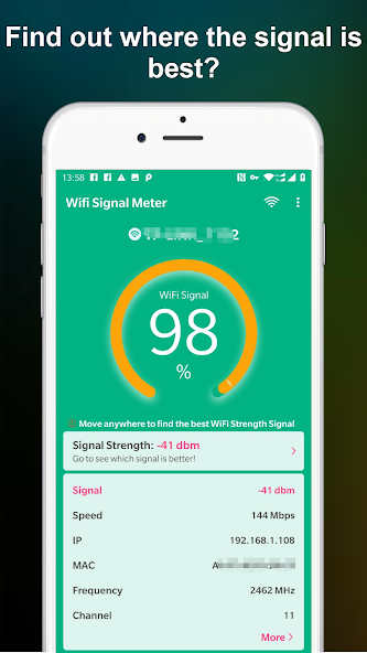 WiFi Signal Meter Pro screenshot 1