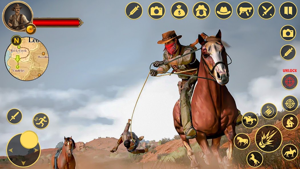 Wild West Cowboy Game Survival screenshot 1