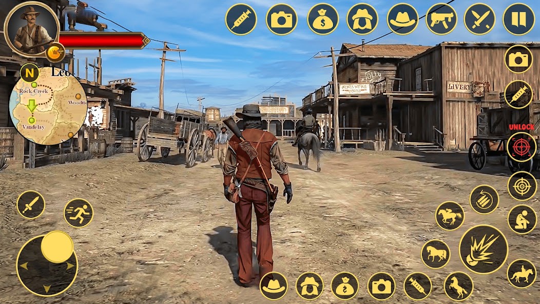 Wild West Cowboy Game Survival screenshot 2