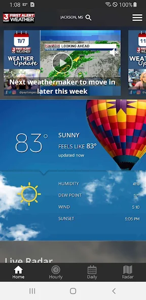 WLBT Weather screenshot 1