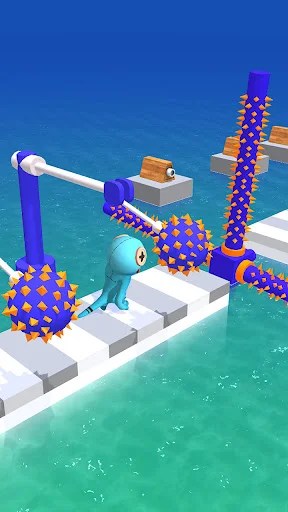 Blue Monster: Rainbow Survival gameplay screenshot 4