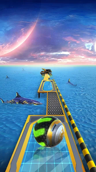 Space Rolling Balls Race screenshot 2